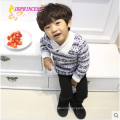 factory printing button lapel sweater Knitwear shirt for boy